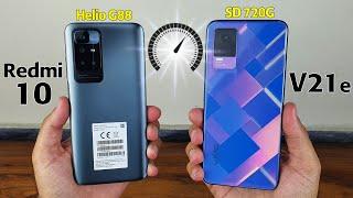 Redmi 10 vs Vivo V21e - SPEED TEST! Helio G88 vs Snapdragon 720G