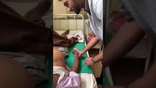 Demonstration of collapsing pulse, Dept. Of Medicine, JNMC