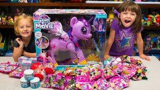 HUGE My Little Pony The Movie Surprise Toys for Girls MLP Surprise Eggs Blind Bags Kinder Playtime