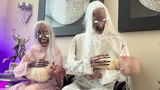 Spirit Halloween 2013 & Haunted Hill Farms 2025 Gruesome/Gravely Granny’s Animatronics #halloween