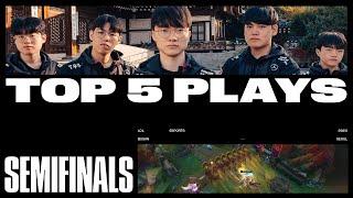 Top 5 Plays of Semifinals | Worlds 2023