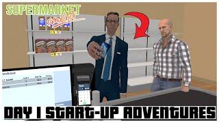 Supermarket Simulator Day 1 Start-Up Adventures 2024 | Ogygia Vlogs