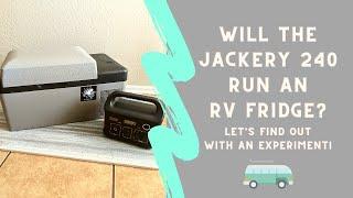 Jackery 240 Portable Power Station + 12V RV Fridge Experiment | Alpicool Refrigerator | Car Camping