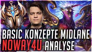 Basic Konzepte der Midlane lernen! Challenger Replay Analyse von Noway4u [League of Legends]