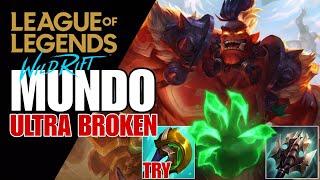 WILD RIFT: ( SEASON 13 ) MUNDO AD TANK AS A TOP LANE CARRY BEING A FRONT LANE