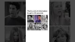 Friends-  lots of information in 30 seconds 