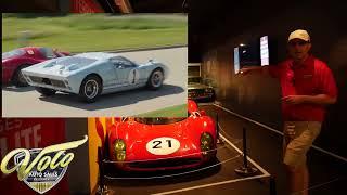 Jay Grams showing off Ford v Ferrari Exhibit at Volo Auto Museum