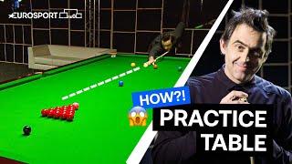 How to BREAK OFF w/ Ronnie O'Sullivan | Practice Table | Eurosport Snooker