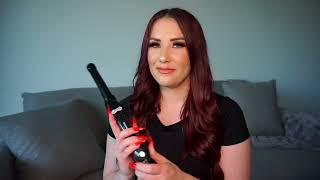 Curling my hair with the Beachwaver B1 | MD Hair | Ruby Red