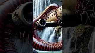 Travel Explore √ Abandoned Plane On A Waterfall Jungle #shorts #shortvideo #memes #wildlife #aiart