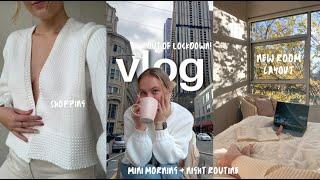 COLLEGE VLOG - melbourne is out of lockdown! | city trip, studying + rearranging my room