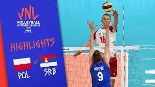 POLAND vs. SERBIA - Highlights Men | Week 4 | Volleyball Nations League 2019