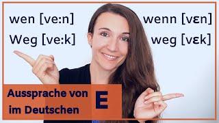 #2 Lektion 2, der Laut E (e) - Lange und kurze Vokale - Deutsche Aussprache verbessern