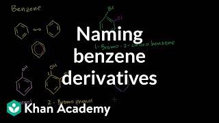 Naming benzene derivatives introduction | Aromatic Compounds | Organic chemistry | Khan Academy