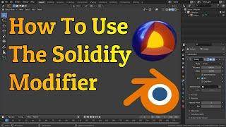 How To Use The Solidify Modifier | Blender 2.92 Tutorial