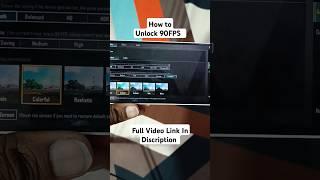 Bgmi 90 FPS Unlock | How to unlock 90 fps in BGMI | Poco x6 90 FPS #shorts #short #bgmi #pubg