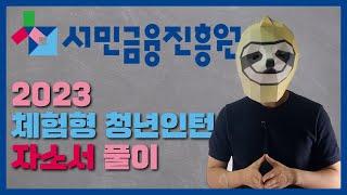 서민금융진흥원 체험형 청년인턴 자기소개서 풀이 feat. 서민금융종합솔루션에 대한 완벽설명!