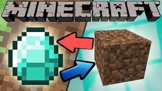 If Diamonds and Dirt Switched Places - Minecraft