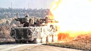 M1128 Mobile Gun & 30mm Stryker Dragoon (ICVD) In Action