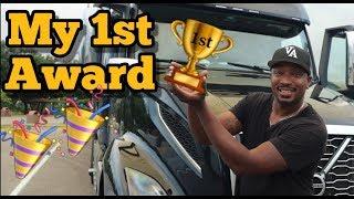 TRUCKING: RECEIVED MY FIRST TRUCKER AWARD