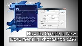 How To Create a New  Image in Adobe Photoshop