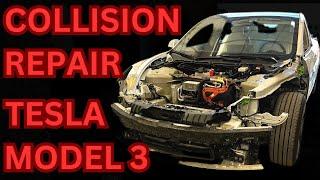 Collision Repair Process on a Tesla Model 3