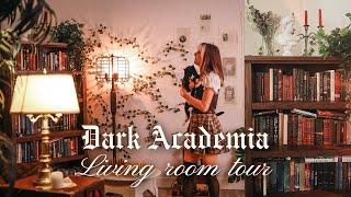 My Dark Academia living room tour 