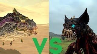 Дикий карнозавр vs Терроргейст: Total War Warhammer 2. тесты юнитов v1.6.1.