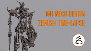 10h Zbrush Mech Design 02 Time-Lapse