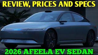 2026 Afeela EV Sedan - Review, Prices And Specs