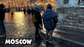 ⭐️ Red Square RUSSIA | Nikolskaya street | Evening walking tour in Moscow