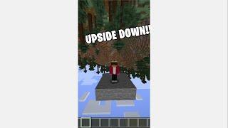 Minecraft... But the World is UPSIDE DOWN!!! | #shorts