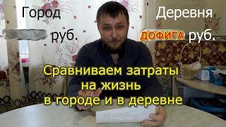 Подсчитали ЗАТРАТЫ НА ЖИЗНЬ В ДЕРЕВНЕ и В ГОРОДЕ. Лучше бы этого НЕ ДЕЛАЛИ!