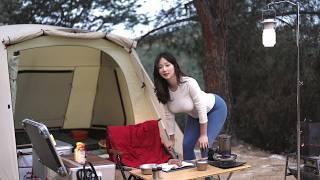 An Unexpected Visitor Crashed My Peaceful Camping | ouTask Lantern - Nighttime Protector