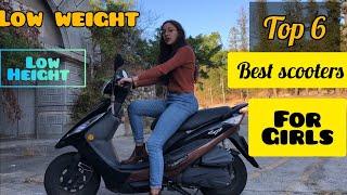 Top 6 best scooters for girls 2024 | Best scooty for short height girls|low seat height scooty