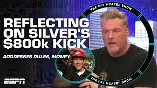 Pat McAfee admits he was emotional after Henry Silver's $800,000 winning kick | The Pat McAfee Show