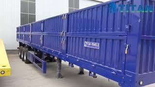 Side Wall Trailer - Triaxle Trailer with Boards for Sale