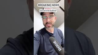 WE FOUND 16 Billion Apple, Facebook, Google passwords leaked #shorts