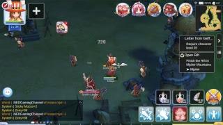 Ragnarok Mobile - Knight leveling / Global Server / Russian Commentary