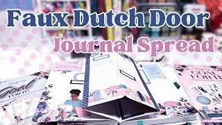 Weekly Creative Journal Setup January 2025 | Faux Dutch Doors [Rongrong Goal for It Unboxing]