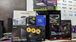 How to Build 14th i9-14900K ASUS  ROG Z790-E ROG RTX4070 12Gb OC BIOS UPDATE USB FLASH