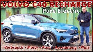 2022 Volvo C40 Recharge Pure Electric Probefahrt - Elektro SUV Coupé besser als XC 40? Test Review