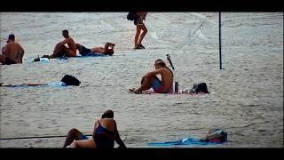 smoking bikini babe on haad rin beach , koh phangan, thailand