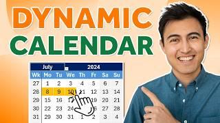 Make an Awesome Dynamic Calendar in Excel