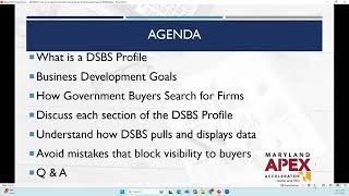 How to Complete and Utilize the Dynamic Small Business Search (DSBS) - Government Contracting