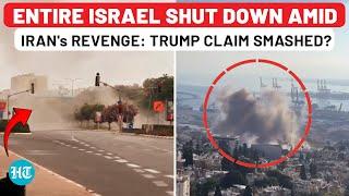 Entire Israel Shut Down Amid Iran's Revenge Attack While Trump Claims Israel Safer As US Bombed Iran