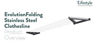 Evolution Folding Stainless Steel Clothesline Overview - Lifestyle Clotheslines
