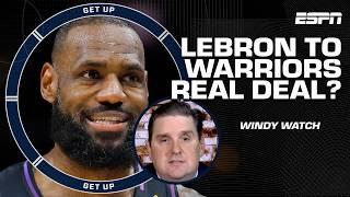 LeBron James TEAMING UP with Steph Curry & the Warriors POSSIBLE?  WINDY'S WATCHING! | Get Up