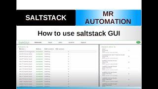 Saltstack GUI