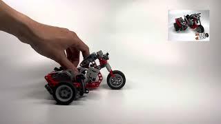 Pullback Sidecar Upgrade to LEGO Chopper/Motorcycle 42132